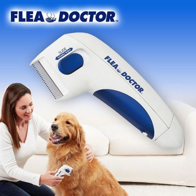Hallupet Dog Pet Electric Flea Comb Remover Electric Flea Dan Tick Comb