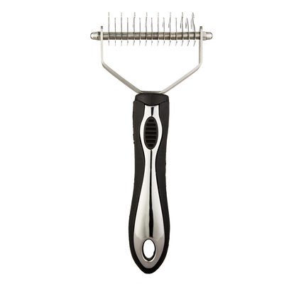 Stainless Steel Anjing Kucing Pijat Sisir Sikat Alat Perawatan Hewan Peliharaan Peregangan Sisir Rambut