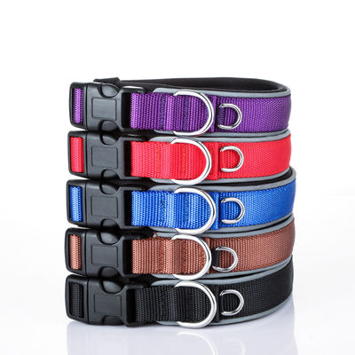 Adjustable Tali Anjing Kerah Rantai Laser Anjing Nilon Memimpin Hewan Peliharaan Garis Reflektif Cozy Collar Para Perro