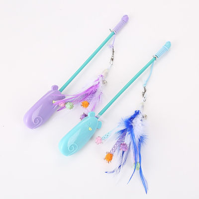 Feather Lucu Teleskopik Mainan Kucing Plastik 42g Cat Laser Teaser