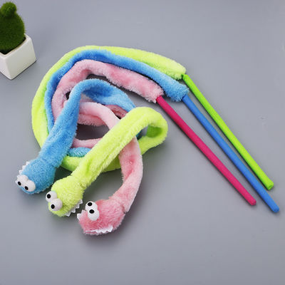 Penggoda Mainan Kucing Lucu Tahan Lama Bentuk Ular Kitten Plush Wand 31g