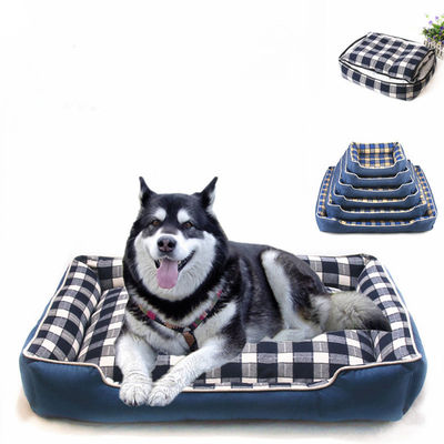 Hangat Lembut Lattice Square Dog Mat 740g Rumah Dalam Ruangan Kandang Sarang Tempat Tidur Anjing yang Nyaman