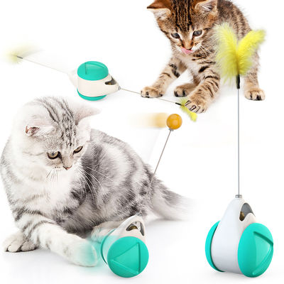 ABS Cat Balance Mainan Hadiah Berputar Kitty Catnip Interactive Pet Ball