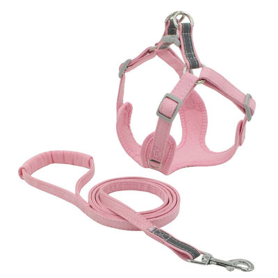Safety Nyaman Reflektif Cotton Dog chest and harness leash set Tali anjing Bernapas