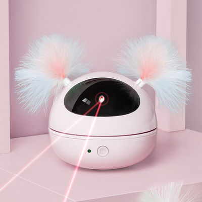 Otomatis Kucing Laser Mainan Mainan Anak Kucing Interaktif untuk Kucing Dalam Ruangan Berputar Acak Smart On/Off Robot Elektronik Cat Feat