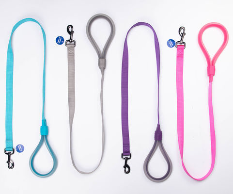 Pegangan Silikon Tahan Lama Nylon Dog Leashes Training Dan Walking Dog Rope Leash