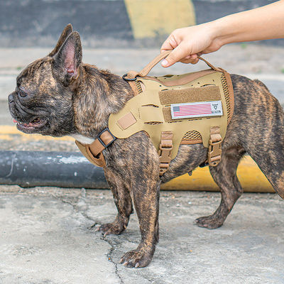 Tali Dada Pelatihan Hewan Peliharaan Taktis Luar Ruangan Dengan Bahan Hypalon Harness Anjing Tali Anjing Gaya Rompi Tali Anjing