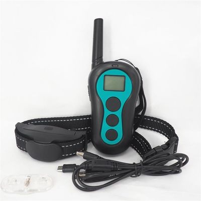 Produk Pelatihan Hewan Peliharaan Isi Ulang Tahan Air Remote Control Electric Shock Collar Untuk Anjing