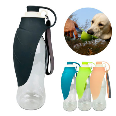 580ml Daun Lipat Silikon Anjing Botol Air Botol Minum Anjing Untuk Bepergian Hiking