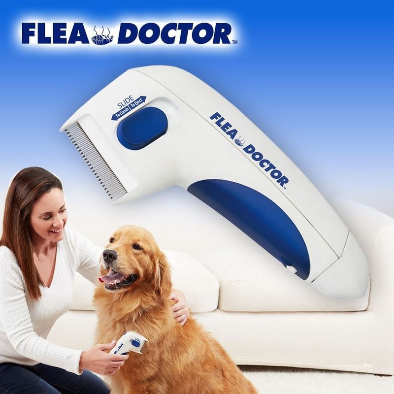 Hallupet Dog Pet Electric Flea Comb Remover Electric Flea Dan Tick Comb