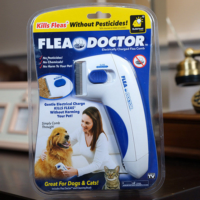 Hallupet Dog Pet Electric Flea Comb Remover Electric Flea Dan Tick Comb