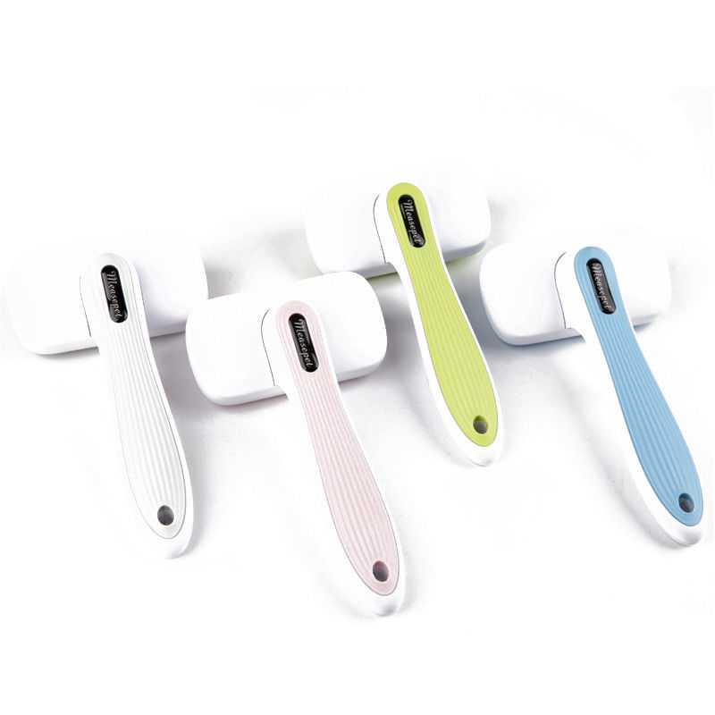 Au-To Pet Hair Remover Slicker Pet Shedding Brush Comb Untuk Anjing Kucing Sertifikasi BSCI