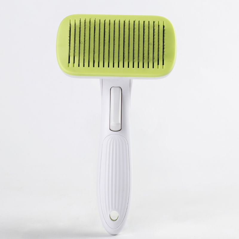 Au-To Pet Hair Remover Slicker Pet Shedding Brush Comb Untuk Anjing Kucing Sertifikasi BSCI