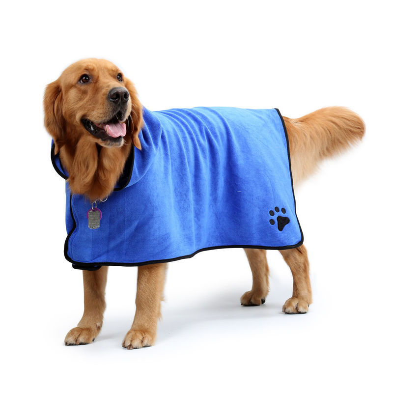Alat Perawatan Hewan Peliharaan bibulous Handuk Anjing Penyerap Lembut Microfiber Cepat Kering