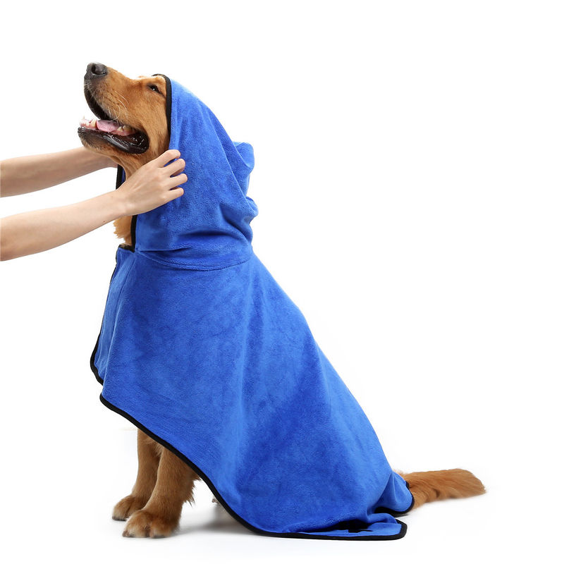 Alat Perawatan Hewan Peliharaan bibulous Handuk Anjing Penyerap Lembut Microfiber Cepat Kering
