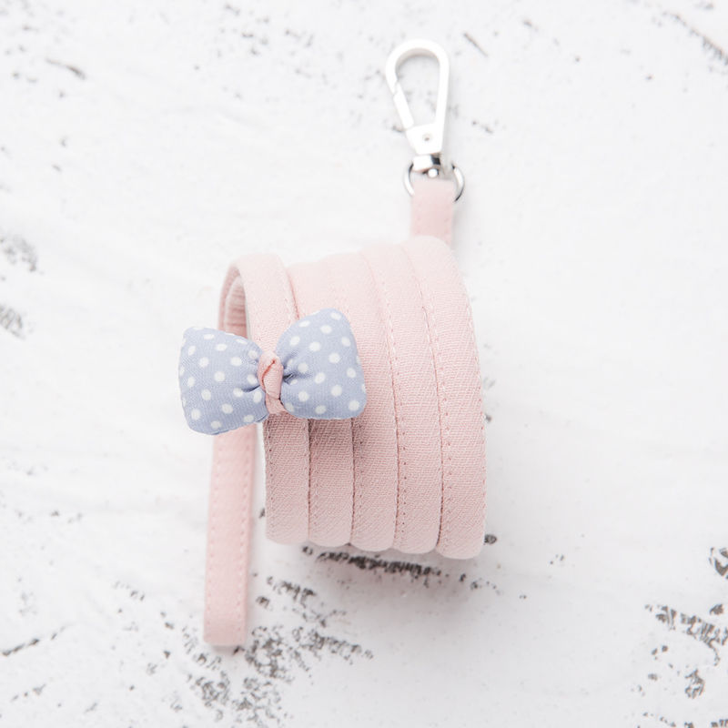 Perlengkapan Hewan Peliharaan Cute Dots Cat Harness Dasi Kupu-kupu Adjustable Pet Dada Tali Belakang Traksi Kapas Kucing Anjing Harness Leash Set