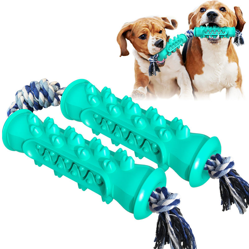SEDEX Double Serrate Safe Chew Toys Untuk Anak Anjing Sikat Gigi Anjing Dengan Tali