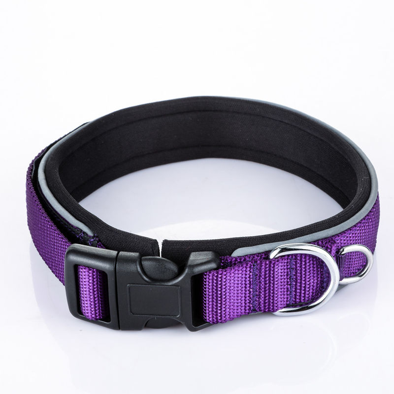 Adjustable Tali Anjing Kerah Rantai Laser Anjing Nilon Memimpin Hewan Peliharaan Garis Reflektif Cozy Collar Para Perro