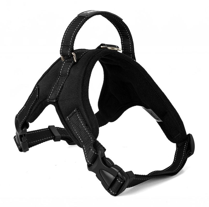Oxford Mesh Kanvas Adjustable Empuk Anjing Harness Rompi Hewan Peliharaan Anjing Pelana Tali Dada Bernapas Tidak Ada Tarik Kerah Hewan Peliharaan