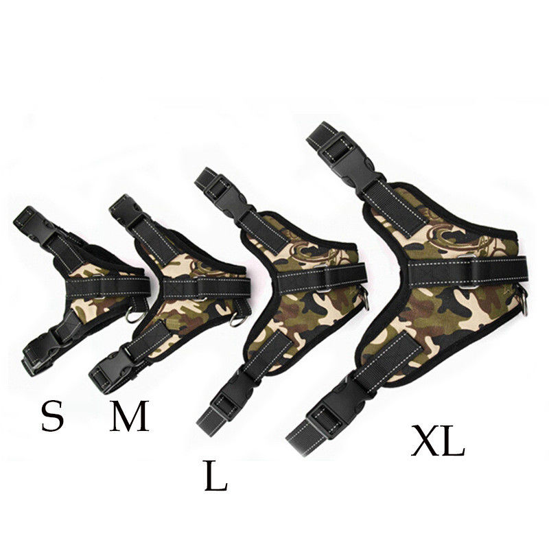 Oxford Mesh Kanvas Adjustable Empuk Anjing Harness Rompi Hewan Peliharaan Anjing Pelana Tali Dada Bernapas Tidak Ada Tarik Kerah Hewan Peliharaan