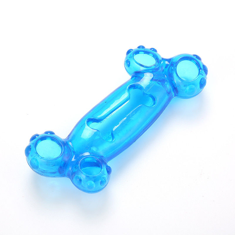 Anjing Tahan Gigitan TPR Bone Chew Toy Untuk Bermain Anjing