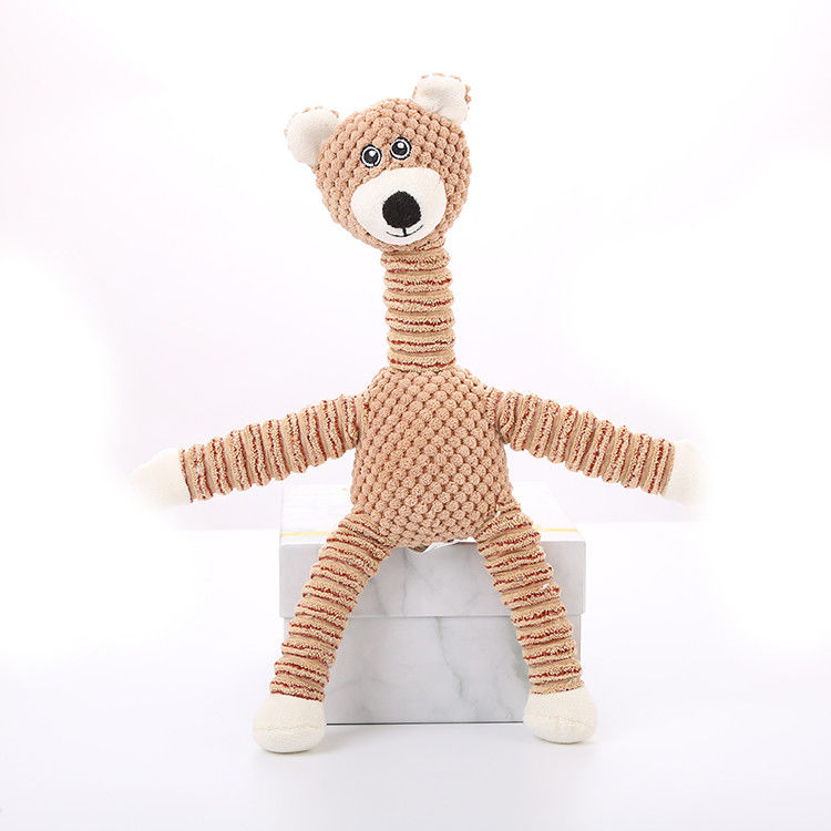 Kapas Mewah Squeaky Anjing Mainan Interaktif Anjing Mengunyah Mainan Boneka Anak Anjing Mengunyah Mainan untuk Membersihkan Gigi, Kecil, Tengah, Besar