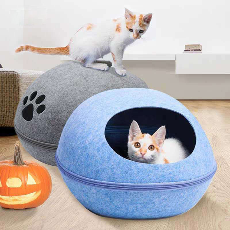 Ramah lingkungan Bernapas Lucu Dilepas Telur Bentuk Anjing Kucing Gua Tempat Tidur untuk Persediaan Hewan Peliharaan