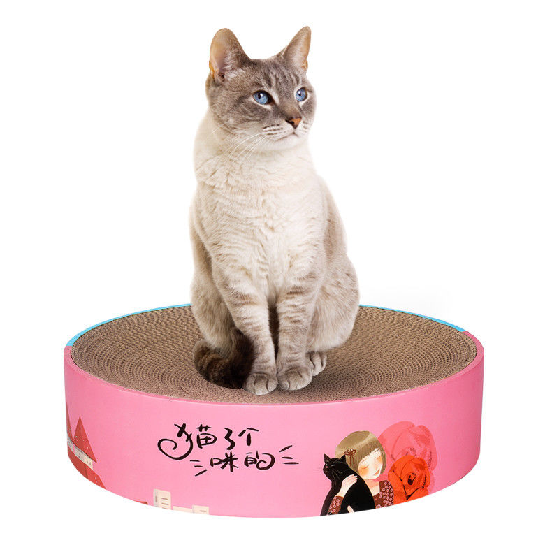 2 In1 Alas &amp; Lounge Cat Scratcher Bulat Tahan Lama 1000g