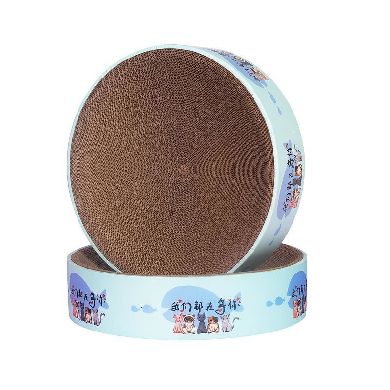 2 In1 Alas &amp; Lounge Cat Scratcher Bulat Tahan Lama 1000g