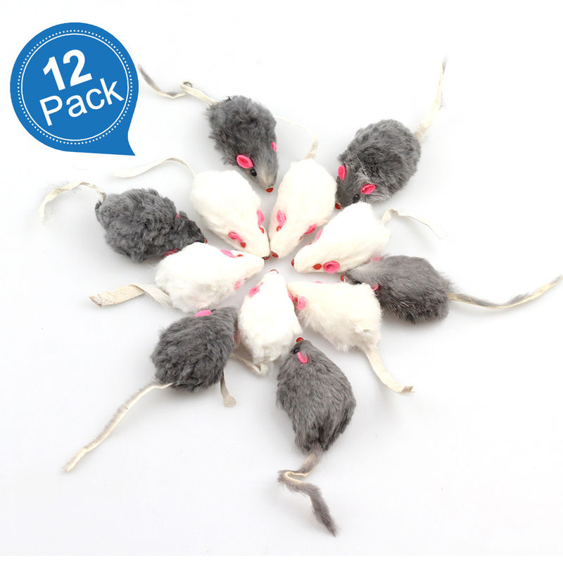 Halloween Hadiah Unik Bicolourable Mini Mouse Cat Toy Set Dengan Suara