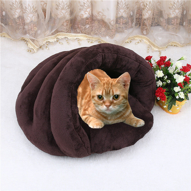 Sarang Kucing Fashion Terowongan Tempat Tidur Hewan Peliharaan Yang Nyaman Untuk Rumah Kucing Hangat Tempat Tidur Gua Kucing Lembut