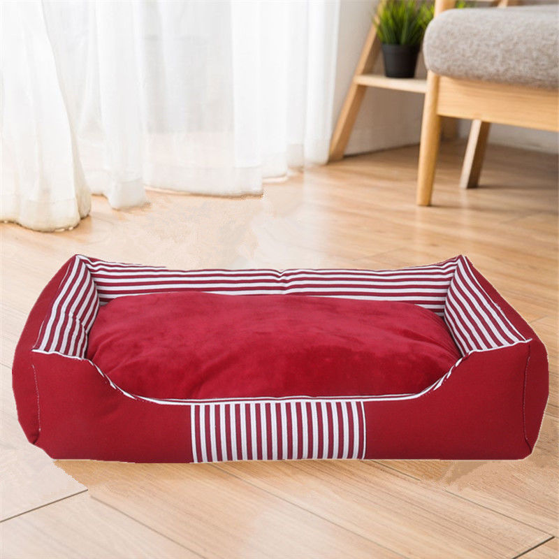 1800g PP Cotton Filling Tempat Tidur Hewan Peliharaan Nyaman Tahan Air Bawah Kanvas Tempat Tidur Hewan Peliharaan