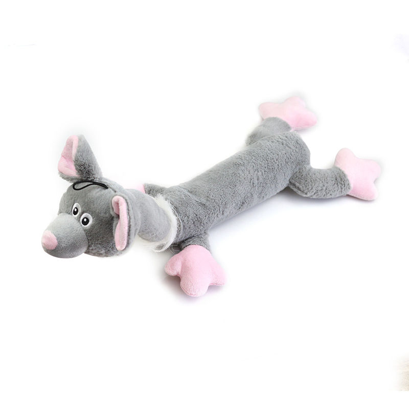 Bentuk Hewan Tahan Gigitan Mewah Lucu Kucing Anjing Mainan Squeaky Durable Chew Toys