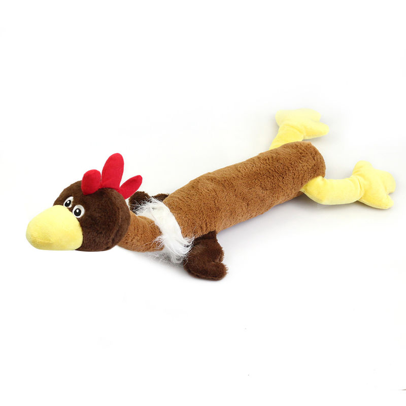 Bentuk Hewan Tahan Gigitan Mewah Lucu Kucing Anjing Mainan Squeaky Durable Chew Toys
