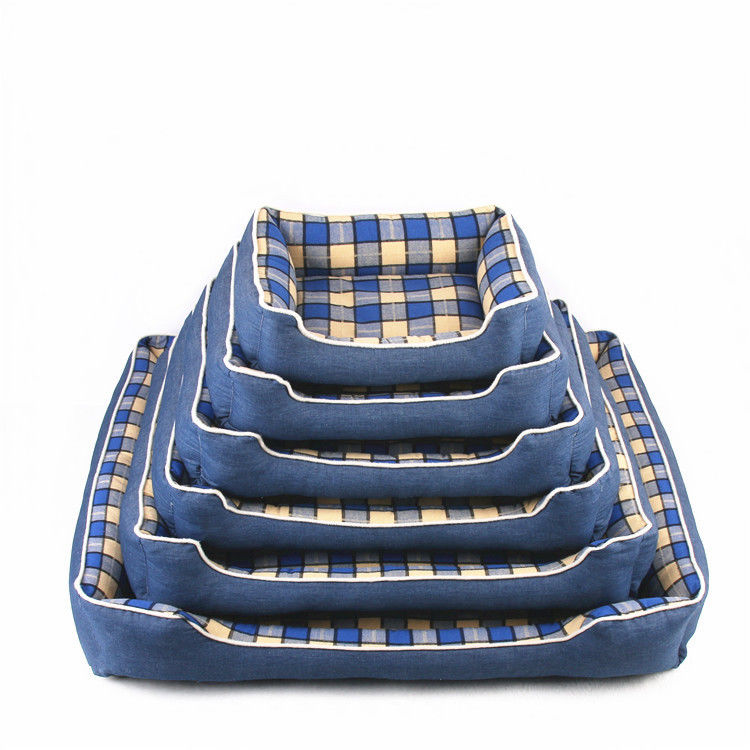 Hangat Lembut Lattice Square Dog Mat 740g Rumah Dalam Ruangan Kandang Sarang Tempat Tidur Anjing yang Nyaman