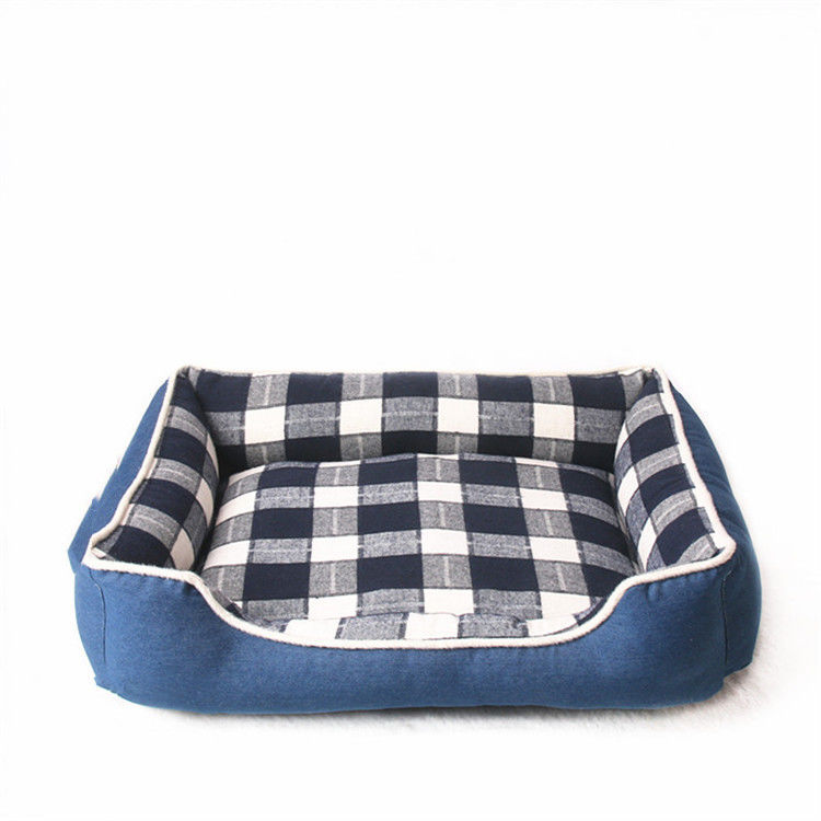Hangat Lembut Lattice Square Dog Mat 740g Rumah Dalam Ruangan Kandang Sarang Tempat Tidur Anjing yang Nyaman