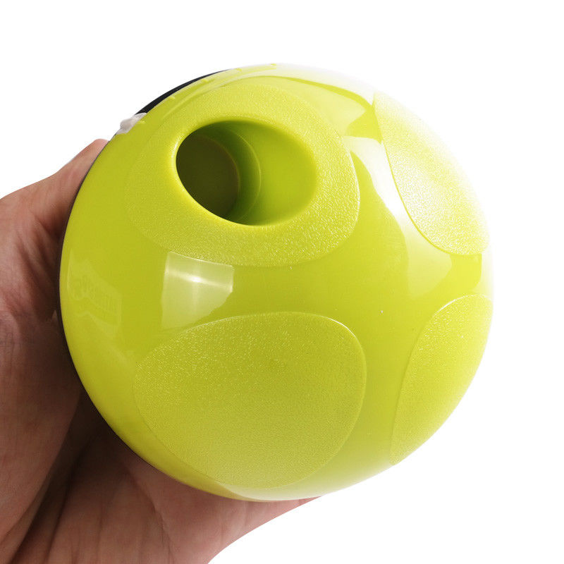 Mainan Hewan Peliharaan Anjing Interaktif Tumbler Otomatis Kebocoran Makanan Dispensing Ball