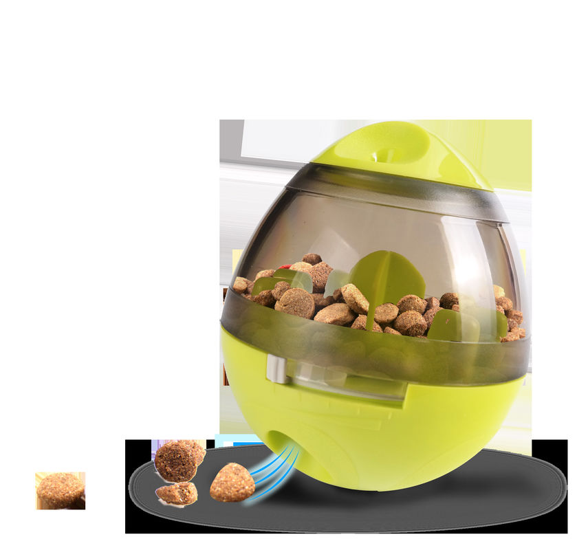 Mainan Hewan Peliharaan Anjing Interaktif Tumbler Otomatis Kebocoran Makanan Dispensing Ball