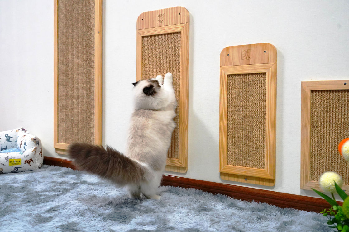 Tahan Lama Sisal Wall Mounted Cat Scratcher Post Place Lantai 40*30cm 30*76cm 40*120cm