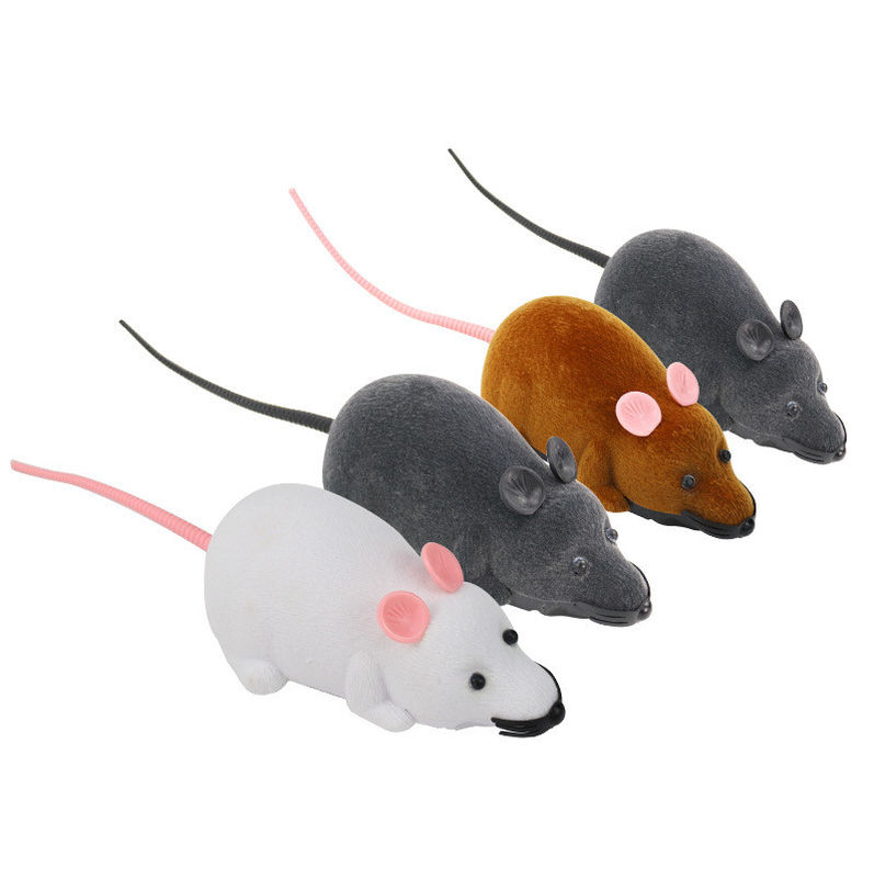 Trik Hadiah Baru Bermain Kucing Mainan Hewan Peliharaan Nirkabel Remote Controlled Tikus Mainan