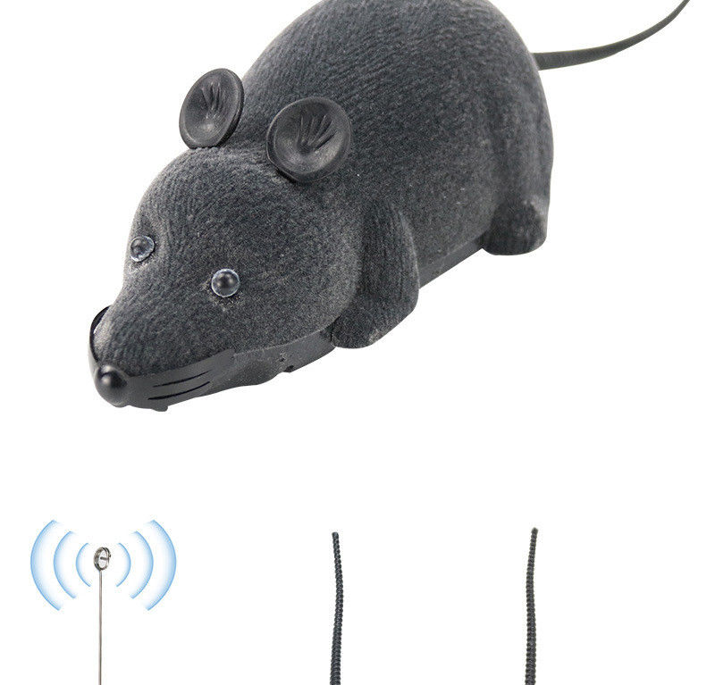 Trik Hadiah Baru Bermain Kucing Mainan Hewan Peliharaan Nirkabel Remote Controlled Tikus Mainan