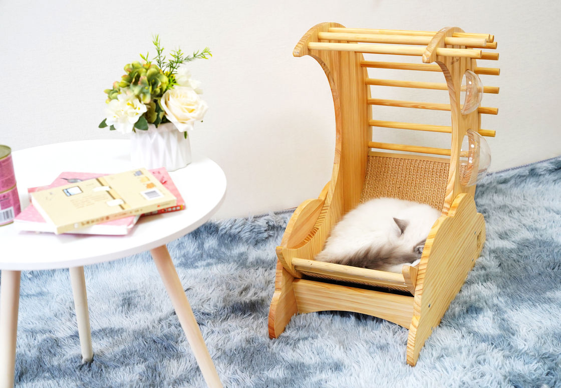 Hallupet Cat Scratcher House Pet Condo Cat Kayu Tempat Tidur Rumah Pohon