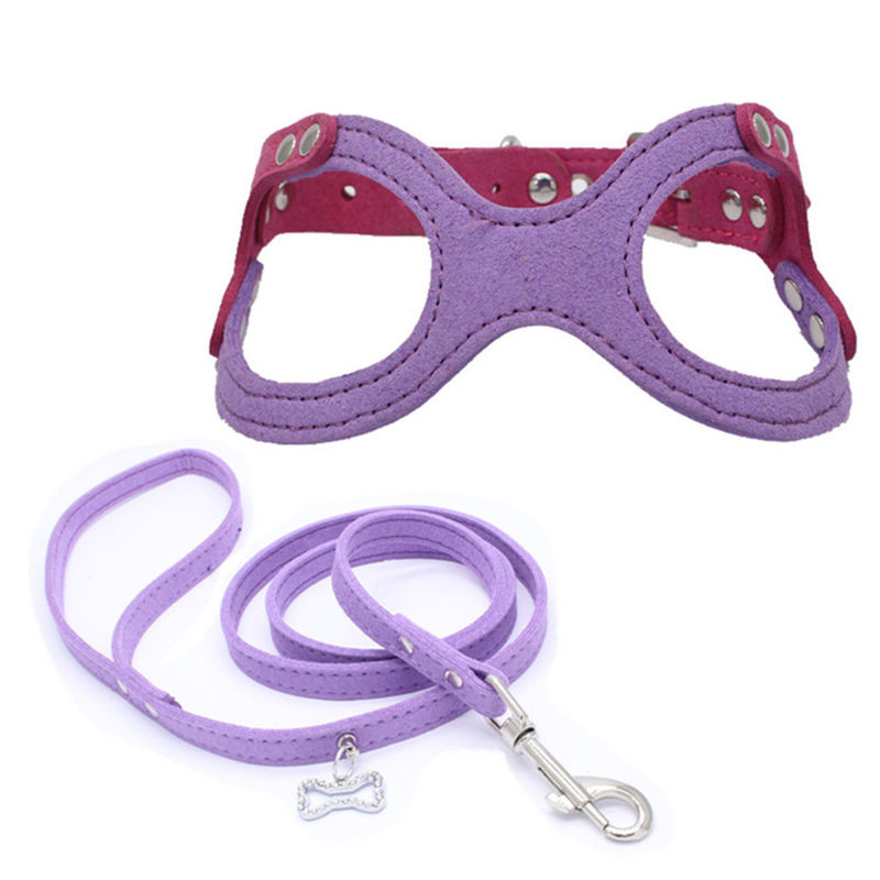 Hallupet Soft Mesh Padded Collar Leash Harness Set Dada Anjing Dan Traksi Punggung