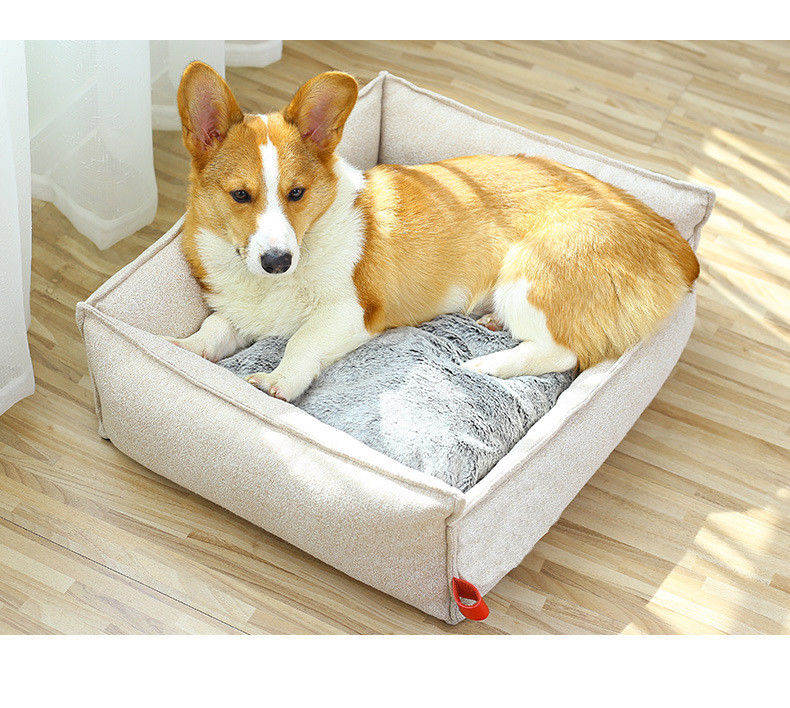 Rectangle Bernapas Tahan Lama Tidur Tempat Tidur Hewan Peliharaan Nyaman Untuk Anjing Kecil Sedang Besar