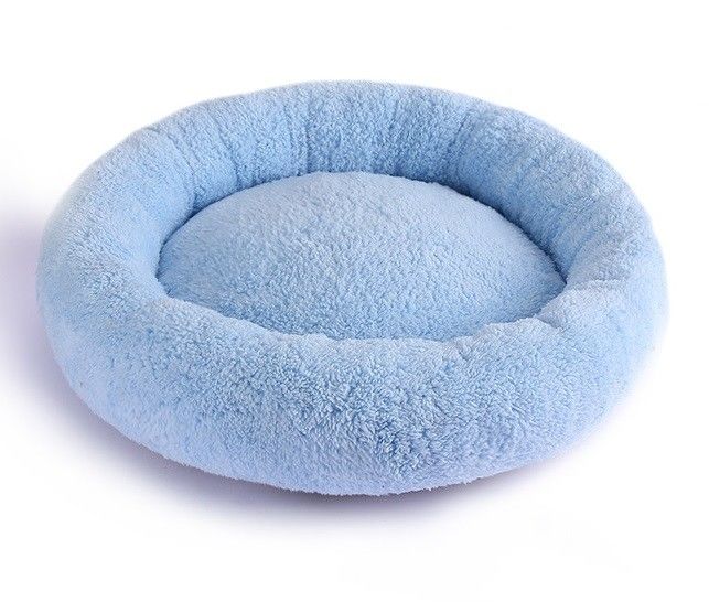 Mewah Mewah Lembut Bulat Donat Tempat Tidur Anjing Bantal Sofa yang Dapat Dicuci 560g Untuk Kucing