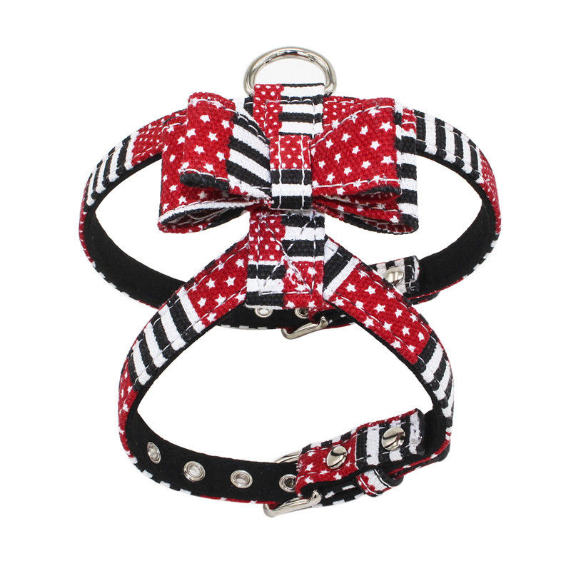 Suede Microfiber Nyaman Collar Leash Harness Set Setelan Dada Dan Punggung Mewah