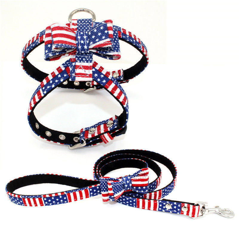Suede Microfiber Nyaman Collar Leash Harness Set Setelan Dada Dan Punggung Mewah