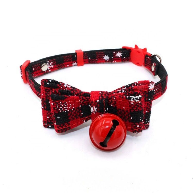 BSCI Collar Leash Harness Set Bell Breakaway Keselamatan Natal Cat Collar