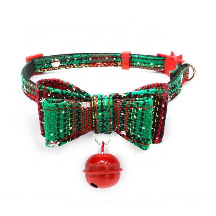 BSCI Collar Leash Harness Set Bell Breakaway Keselamatan Natal Cat Collar