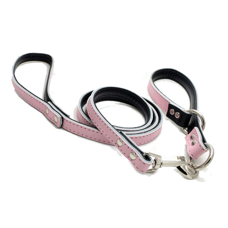 Custom Puppy Popular Dog Collar And Leash Set Adjustable Kulit Asli P Dog Choke Chain